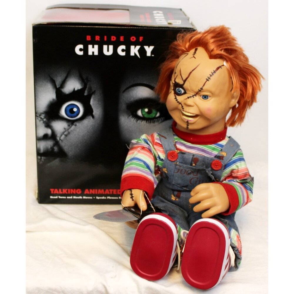 Spencer Spirit Animated Talking Bride of Chucky Doll 24" Knife Action in BOX